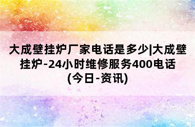 大成壁挂炉厂家电话是多少|大成壁挂炉-24小时维修服务400电话(今日-资讯)